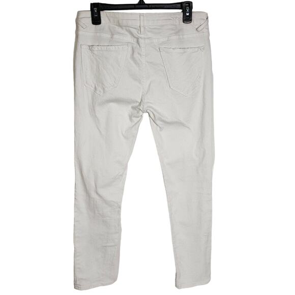 Vigoss Womens Jeans Size 28 L27 The Thompson Tomboy White Distressed Ripped Mid - Picture 2 of 12